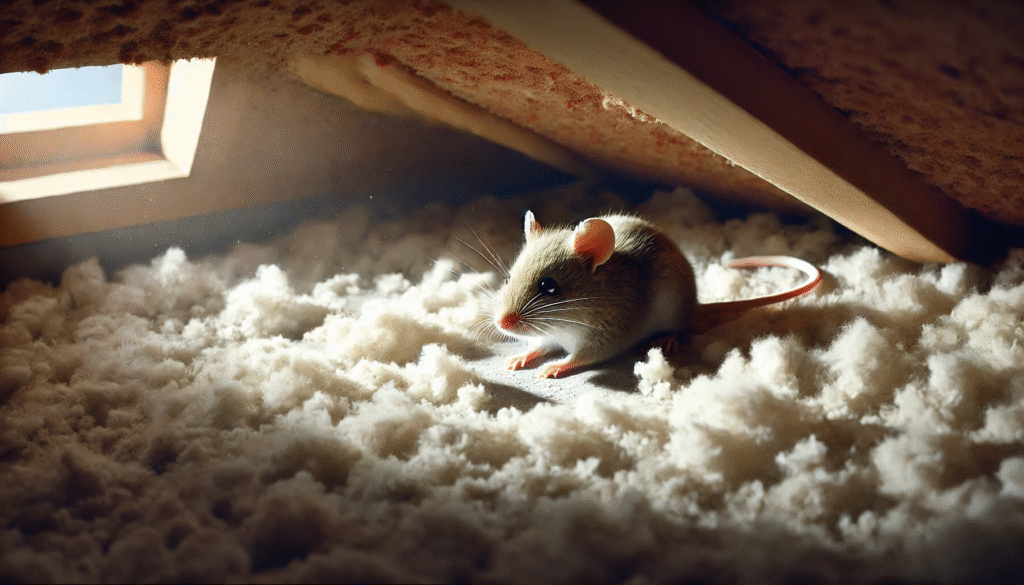 夏の高温環境で活動を控えるネズミが屋内の涼しい場所に避難している様子