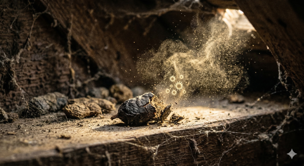 ハンタウイルス感染症の空気感染リスクとネズミの糞