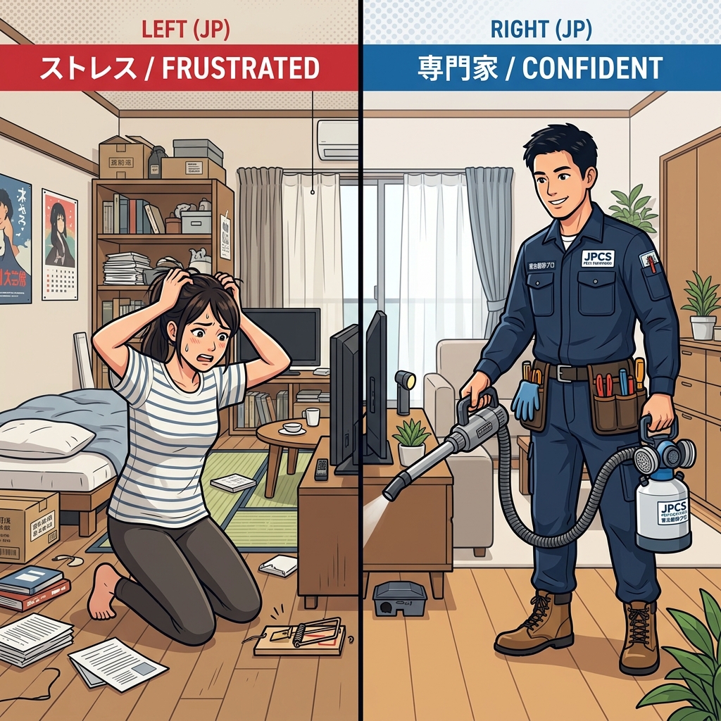 自力でのネズミ駆除と業者依頼の比較