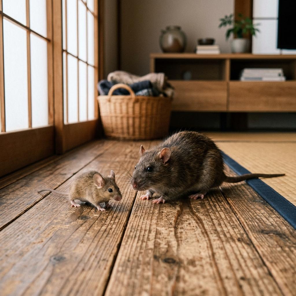 他の家ネズミとの大きさの明確な比較