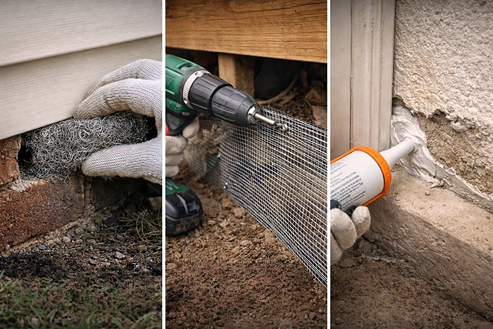 ネズミ侵入対策（隙間封鎖・防鼠施工）