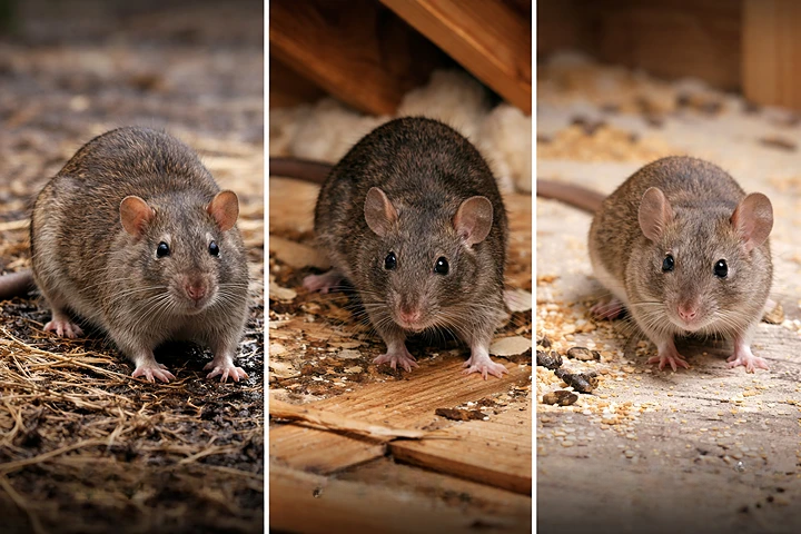 ネズミの種類比較（ドブネズミ・クマネズミ・ハツカネズミ）