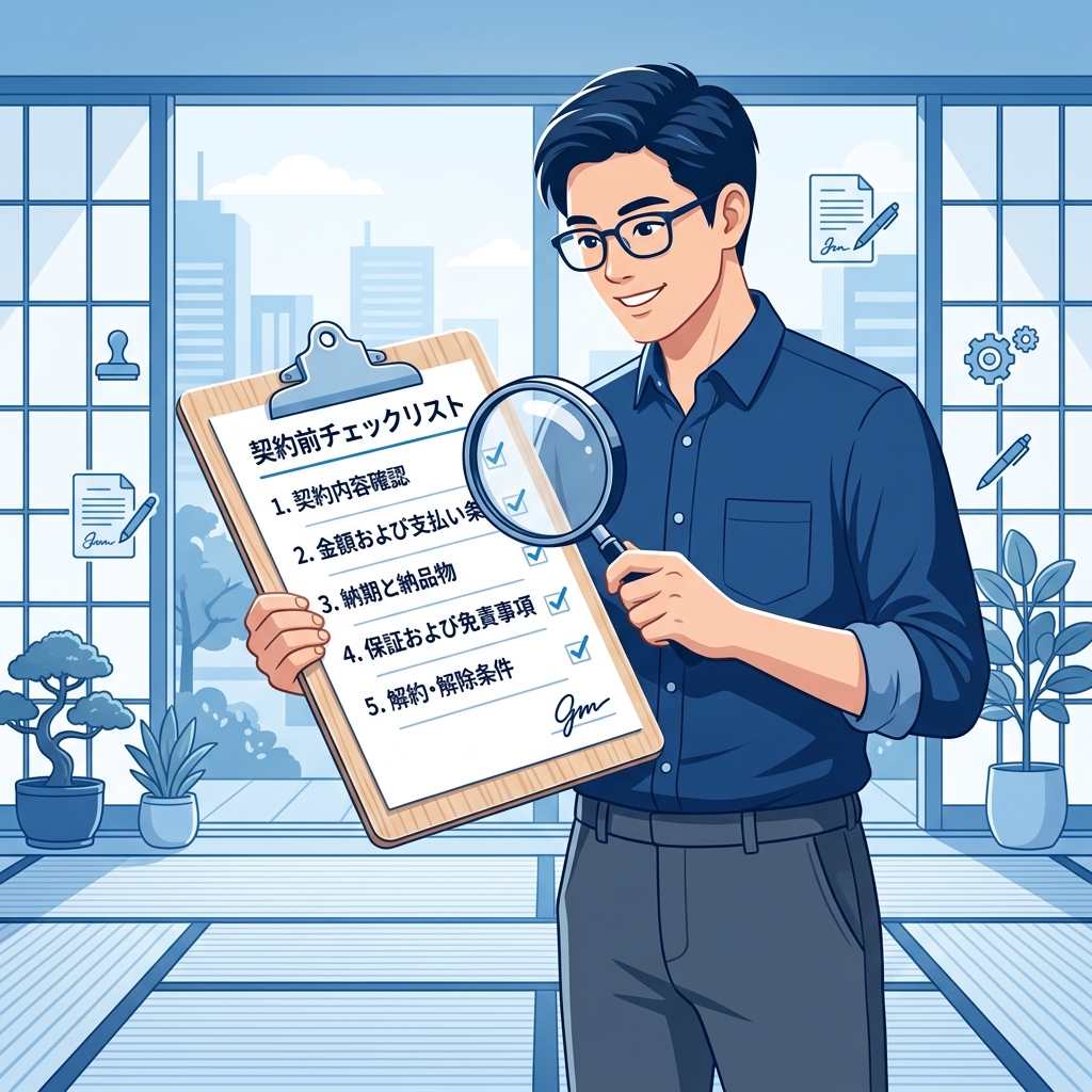 見積もり前に確認すべきチェックポイント