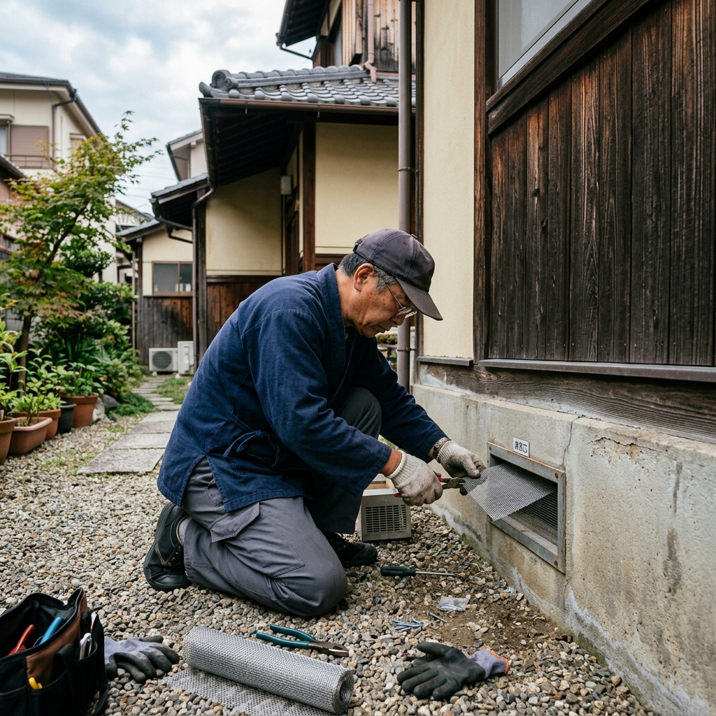 ネズミを再侵入させないための具体的な予防策