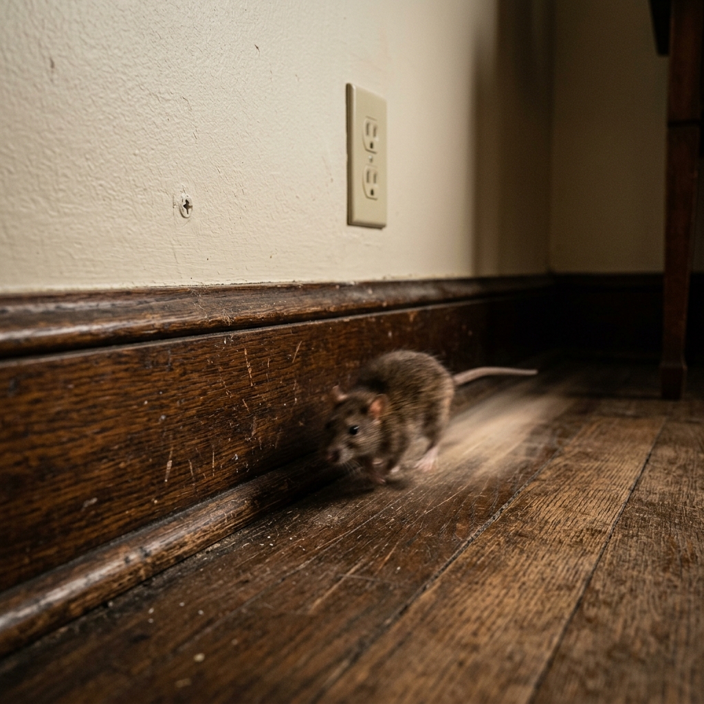 ネズミの非常にすばやい動き