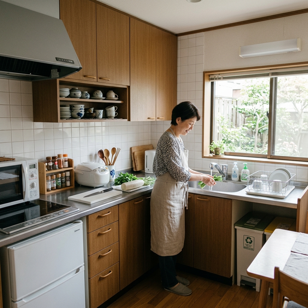 ネズミ捕獲器と清潔な住宅環境のイメージ