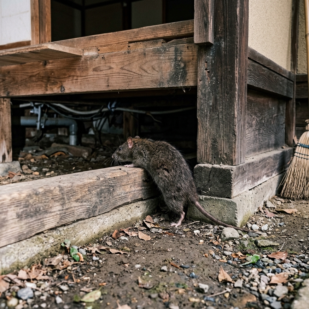 戸建て特有のネズミ侵入経路