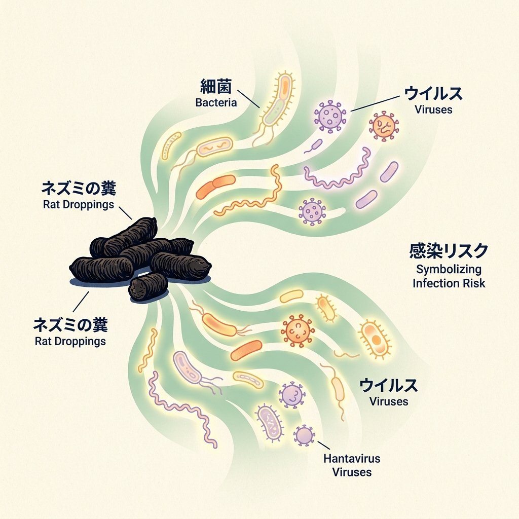 ネズミのフンに潜む危険な感染症と病気のリスク