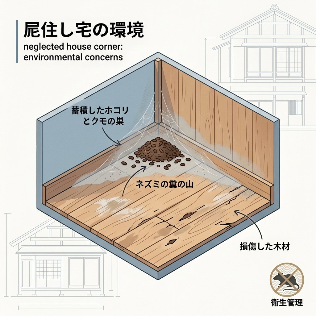 ネズミのフンを放置した場合の危険性と被害