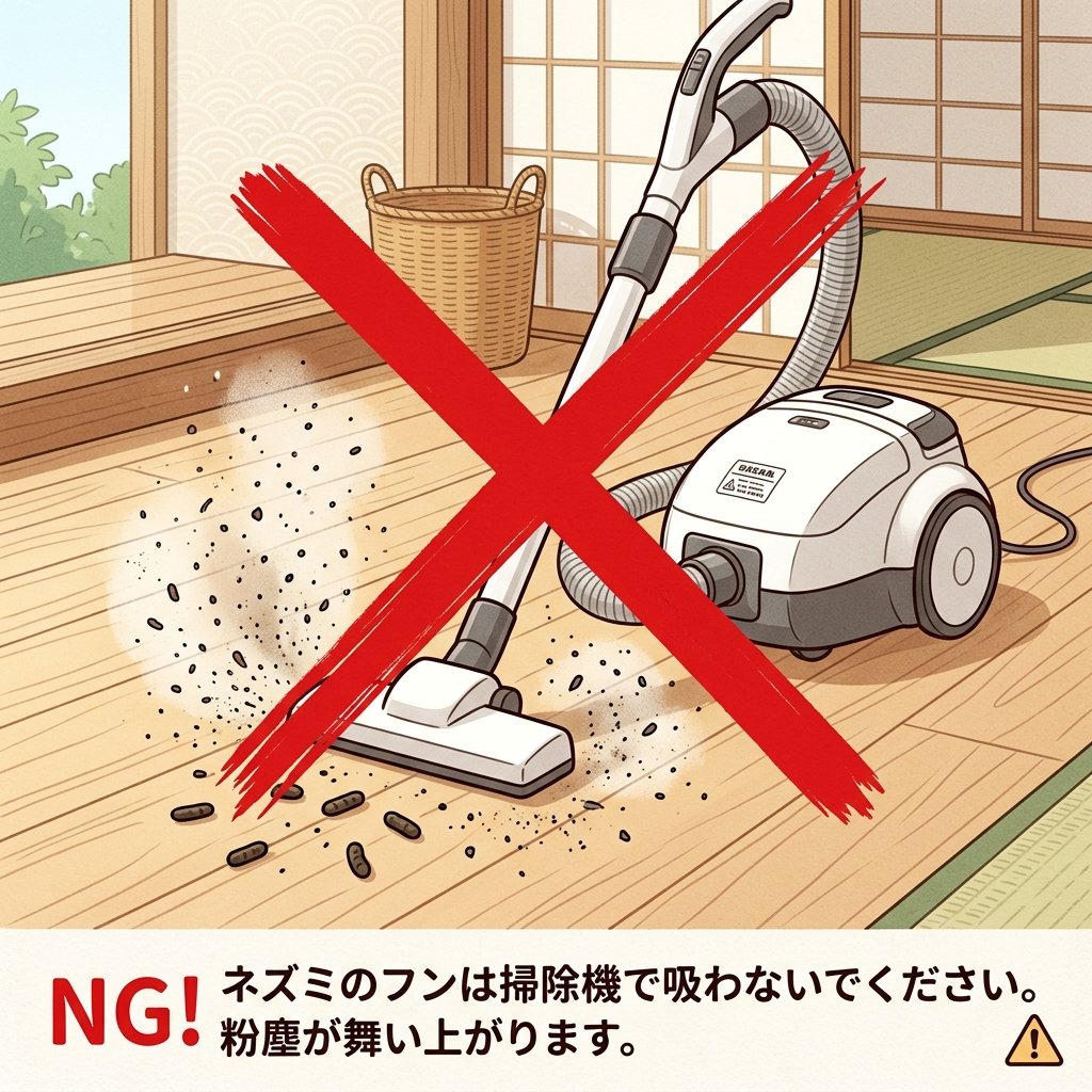 ネズミのフン掃除で絶対にやってはいけないNG行動
