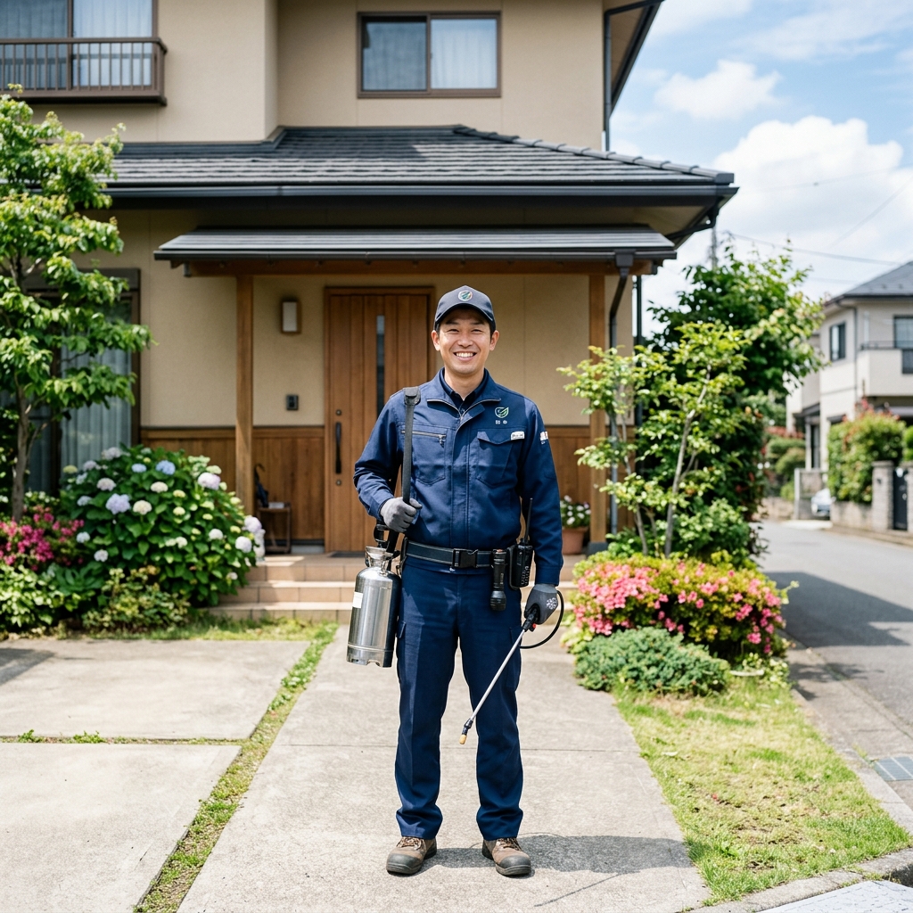 笑顔で対応する信頼できる駆除スタッフ